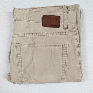 Vintage Gap Pants Mens 32x32 Beige Low Rise Boot Fit Bootcut Corduroy Y2K